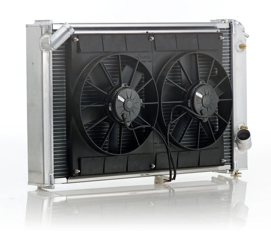 Radiator Module Factory-Fit Polished Finish for 69-82 Chevrolet Corvette w/Auto Trans Radiator Be Cool