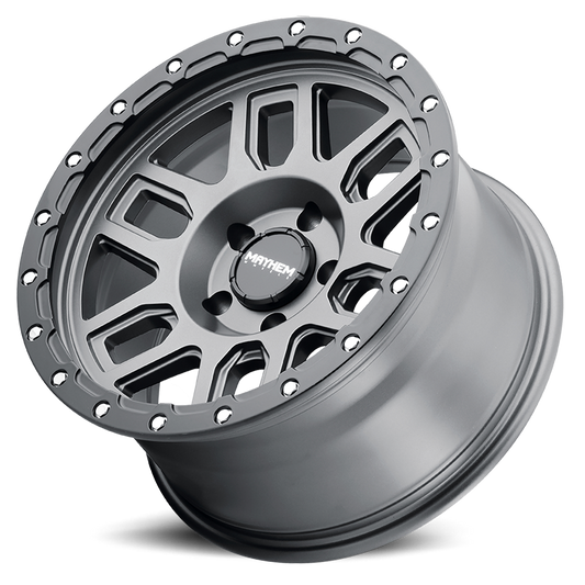 Offroad Delta 8304 GY 17x9 Matte Black Lip Gunmetal Cast Aluminum Mayhem Wheels