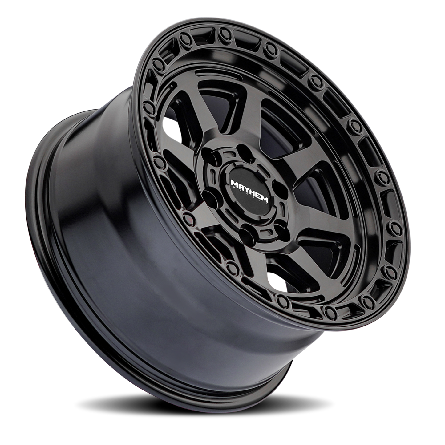 Offroad Ridgeline 8306 MB 17x8.5 Black Cast Aluminum Mayhem Wheels-2