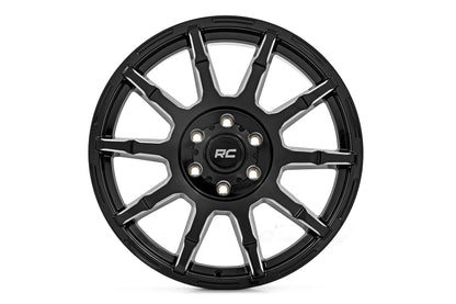 83 Series Wheel One-Piece Gloss Black 20x9 Rough Country-7