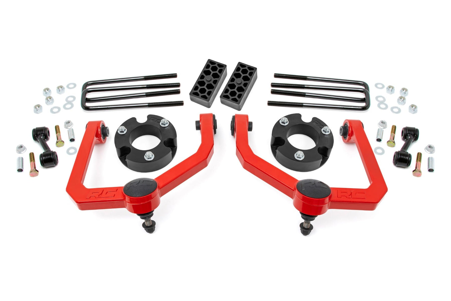 3 Inch Lift Kit Red Nissan Titan 2WD/4WD (2004-2024) Rough Country
