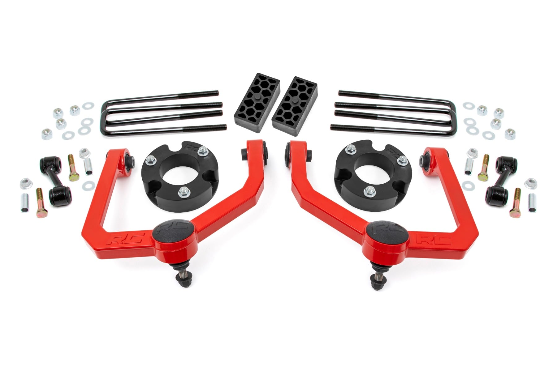 3 Inch Lift Kit Red Nissan Titan 2WD/4WD (2004-2024) Rough Country