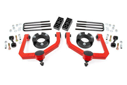 3 Inch Lift Kit Red Nissan Titan 2WD/4WD (2004-2024) Rough Country