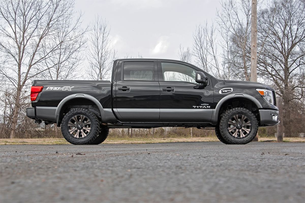 3 Inch Lift Kit Red Nissan Titan 2WD/4WD (2004-2024) Rough Country-3