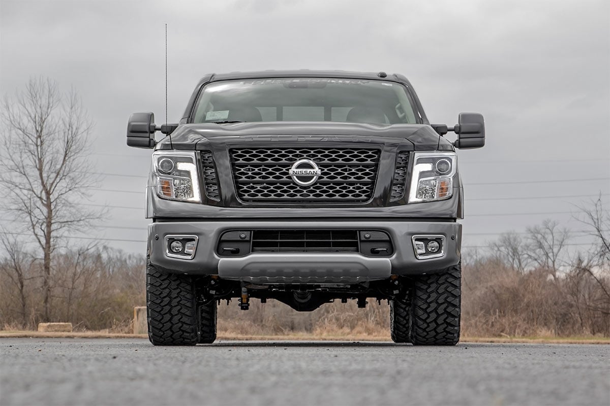 3 Inch Lift Kit N3 Shocks Red Nissan Titan 2WD/4WD (2004-2024) Rough Country-5