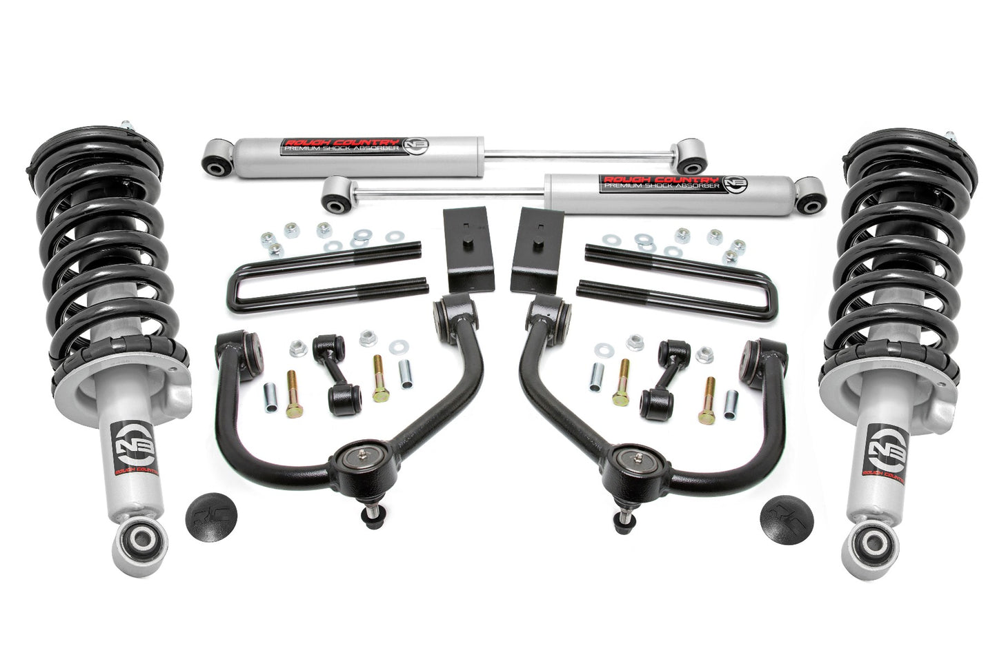 Rough Country 3 Inch Lift Kit N3 Struts and Shocks 17-21 Nissan Titan 4WD Rough Country