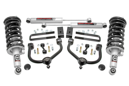 Rough Country 3 Inch Lift Kit N3 Struts and Shocks 17-21 Nissan Titan 4WD Rough Country