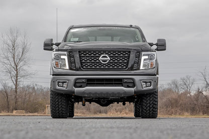3 Inch Lift Kit N3 Struts & Shocks Red Nissan Titan 4WD (2017-2024) Rough Country-1
