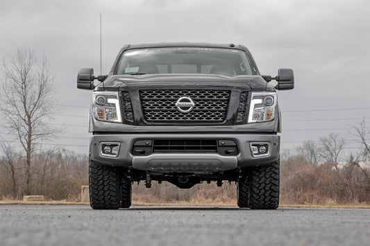 3 Inch Lift Kit N3 Struts & Shocks Red Nissan Titan 4WD (2017-2024) Rough Country-1