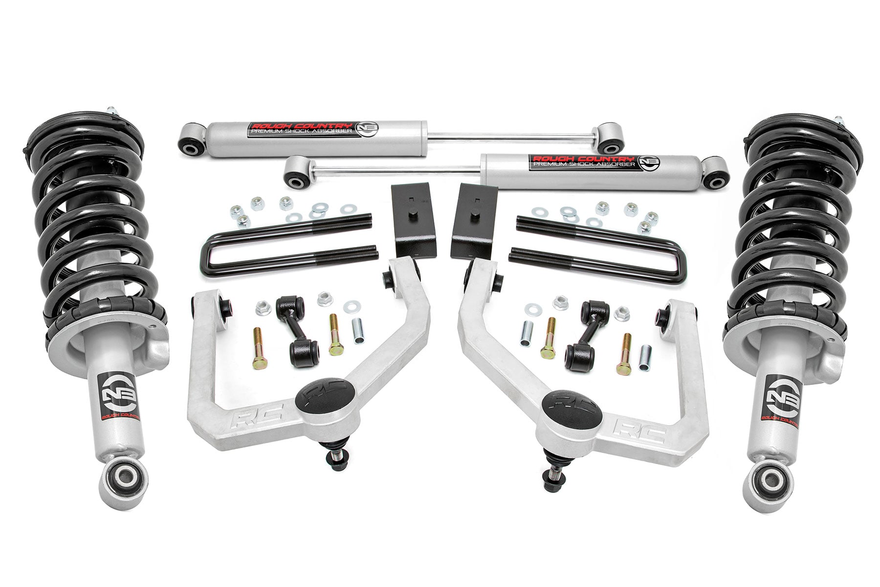3 Inch Lift Kit N3 Struts & Shocks Nissan Titan 4WD (2017-2024) Rough Country