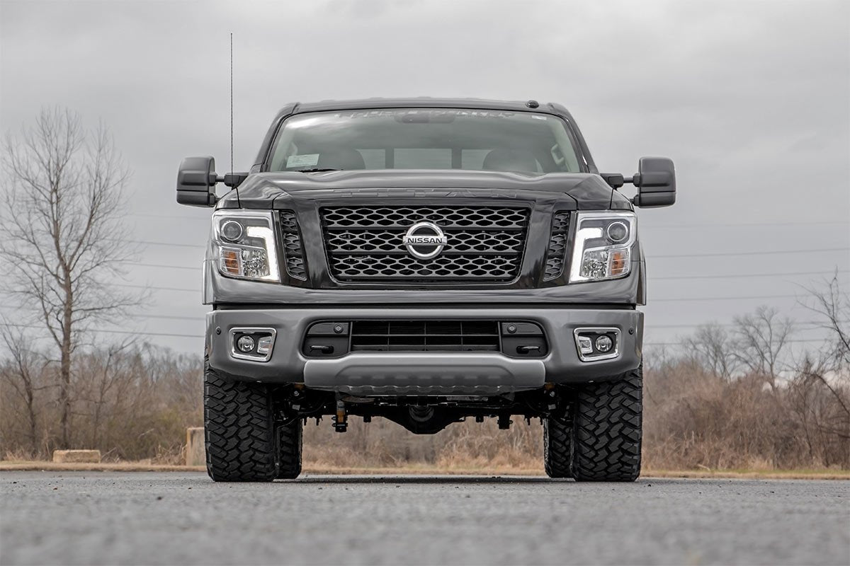 Rough Country 3 Inch Nissan Bolt-On Lift Kit Lifted Struts & N3 Shocks 04-20 Titan 2WD/4WD Rough Country