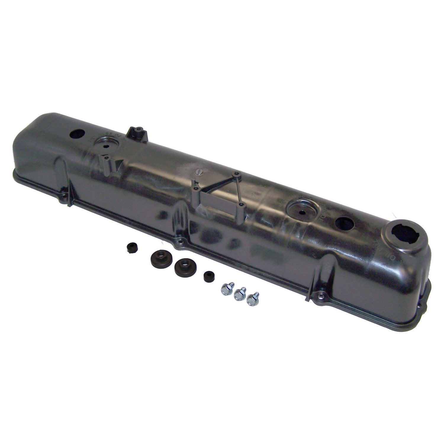 Black Plastic Valve Cover for 81-86 CJ-5, CJ-7, CJ-7 SJ, J-Series w/ 4.2L Engine Crown Automotive