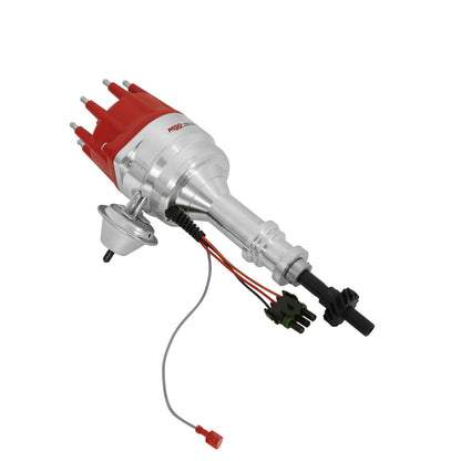 Ford 351C-460 Ready-To-Run Pro-Billet Distributor Steel Gear Ready-To-Run Distributors Include A Built-In Module. No Control Required. Includes An Steel Gear And A Rev Limiter MSD Ignition-1