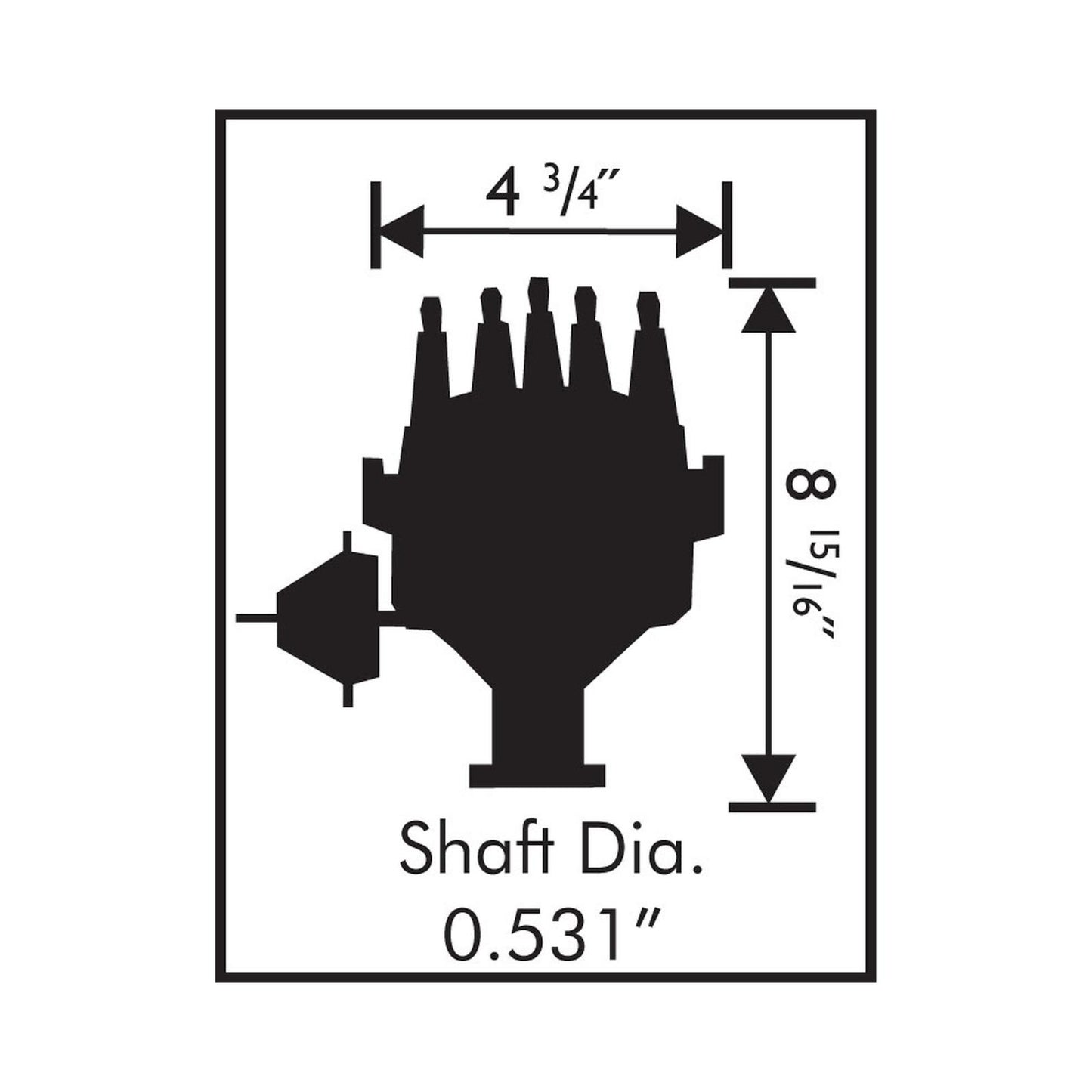 Ford 351C-460 Ready-To-Run Pro-Billet Distributor Steel Gear Ready-To-Run Distributors Include A Built-In Module. No Control Required. Includes An Steel Gear And A Rev Limiter MSD Ignition-5