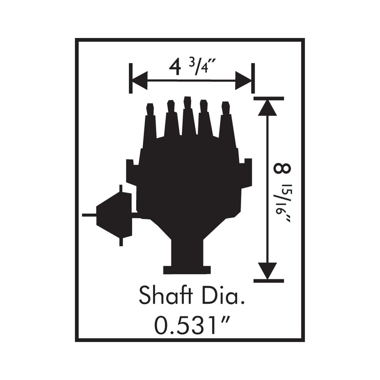 Ford 351C-460 Ready-To-Run Pro-Billet Distributor Steel Gear Ready-To-Run Distributors Include A Built-In Module. No Control Required. Includes An Steel Gear And A Rev Limiter MSD Ignition-5