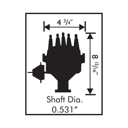 Ford 351C-460 Ready-To-Run Pro-Billet Distributor Steel Gear Ready-To-Run Distributors Include A Built-In Module. No Control Required. Includes An Steel Gear And A Rev Limiter MSD Ignition-5