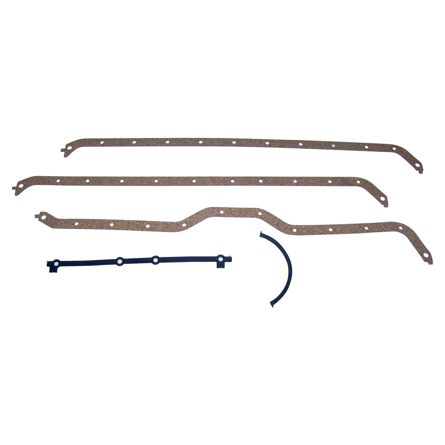 4-Piece Engine Oil Pan Gasket Set for Misc 65-91 Jeep Models w/ 3.8L, 4.0L, 4.2L Crown Automotive