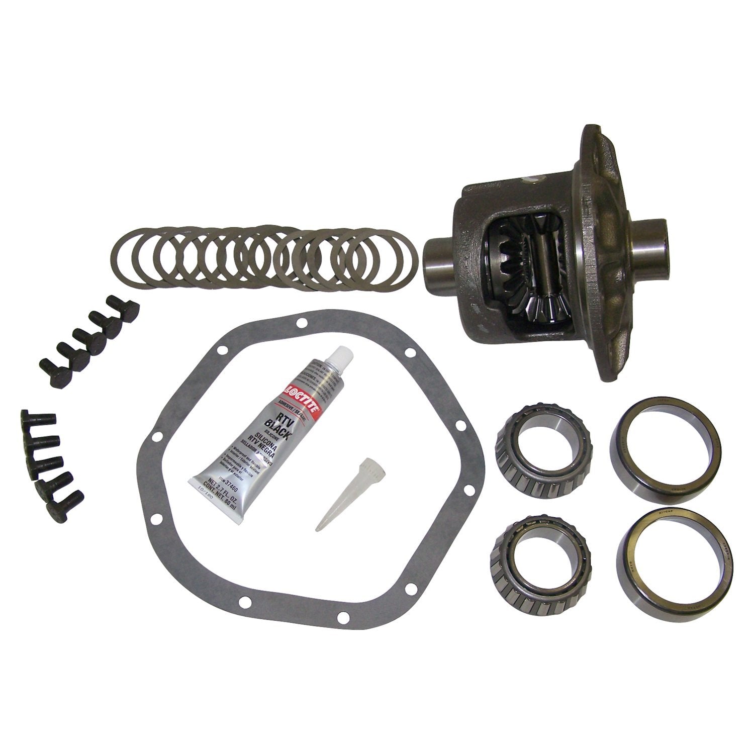 Differential Case Kit for Jeep 66-04 CJs, TJ, YJ, XM, MJ & More w/ D44 Rear Axle Crown Automotive