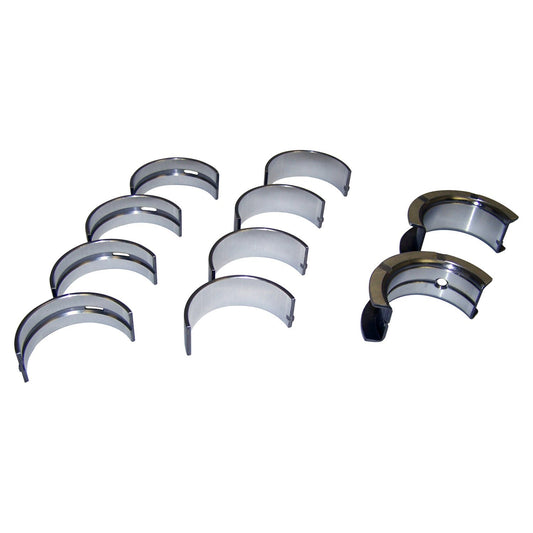 .010 Inch Crankshaft Main Bearing Set for Select Jeep TJ, YJ, XJ, MJ w/ 2.5L Engine Crown Automotive