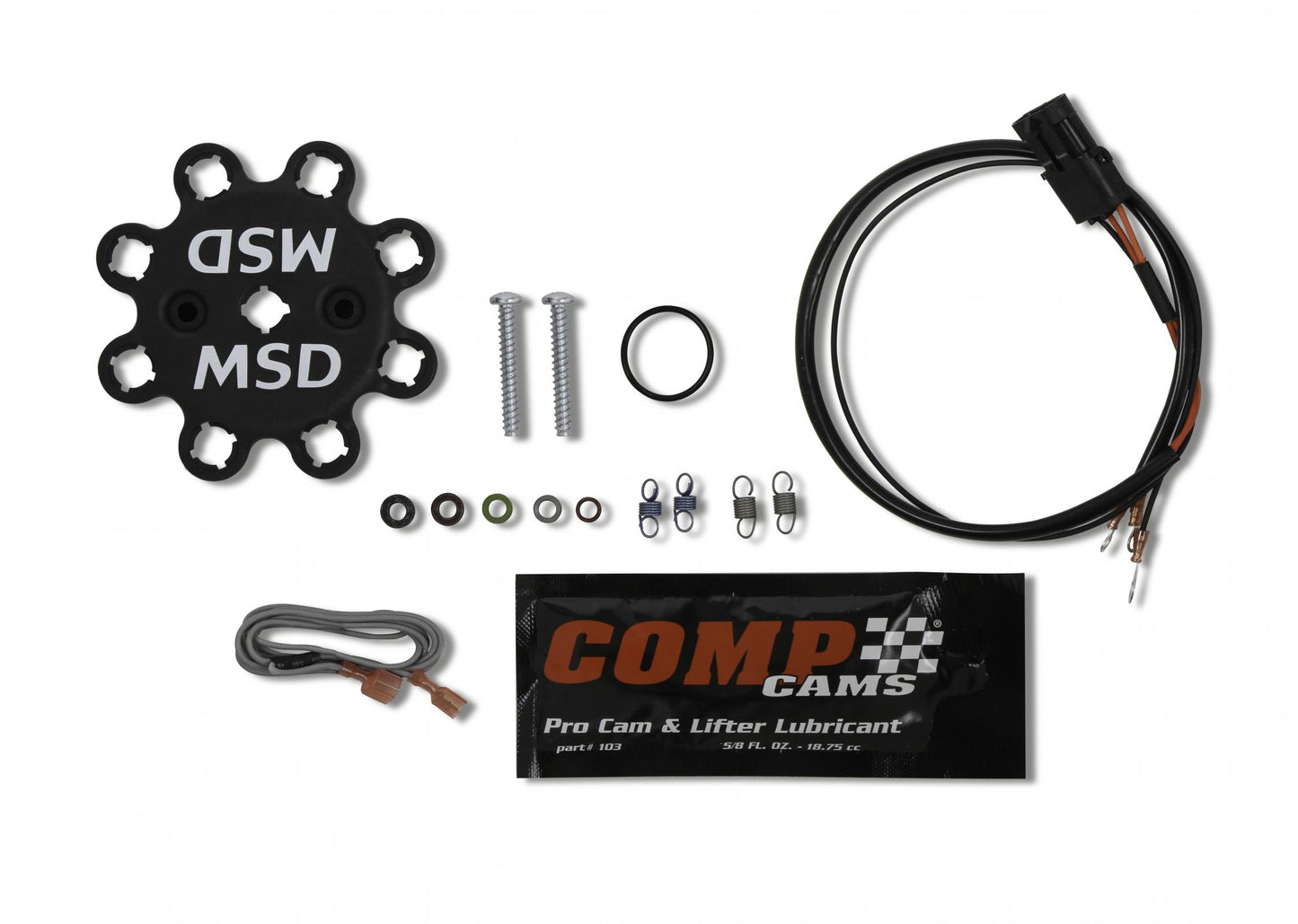 Ford 351C-460 Ready-To-Run Marine Distributor-Black Ready-To-Run Distributors Include A Built-In Module. No Control Required, Black Anodized Finish MSD Ignition-8