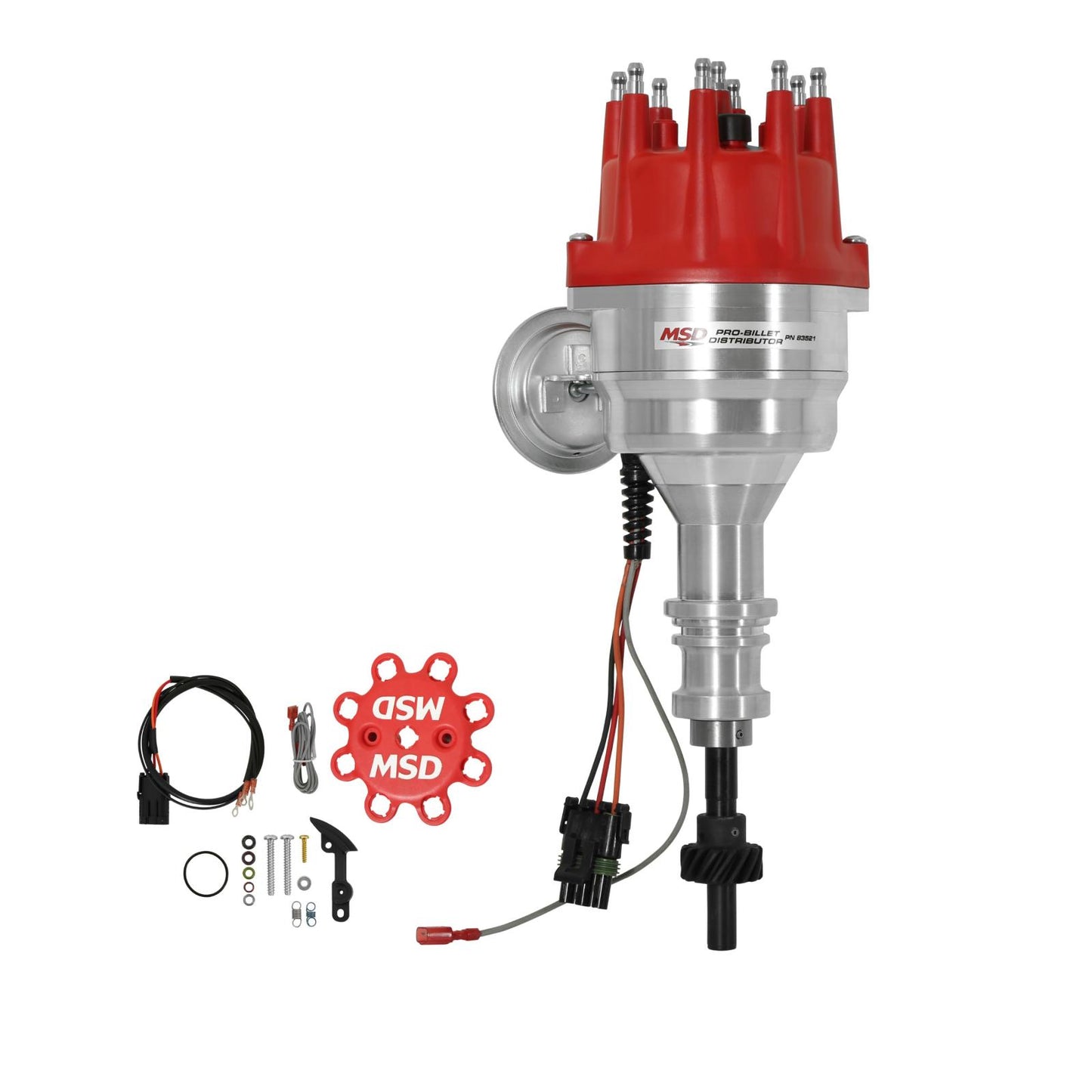 Ford 289/302 Ready-To-Run Distributor, Steel Gear Ready-To-Run Distributors Include A Built-In Module. No Control Required. Includes A Steel Gear And A Rev Limiter MSD Ignition