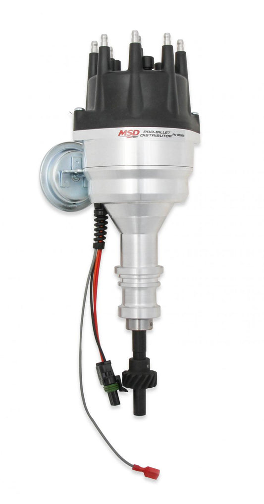 Ford 289/302 Ready-To-Run Distributor, Black Cap Ready-To-Run Distributors Include A Built-In Module. No Control Required. Includes An Iron Gear And A Rev Limiter MSD Ignition