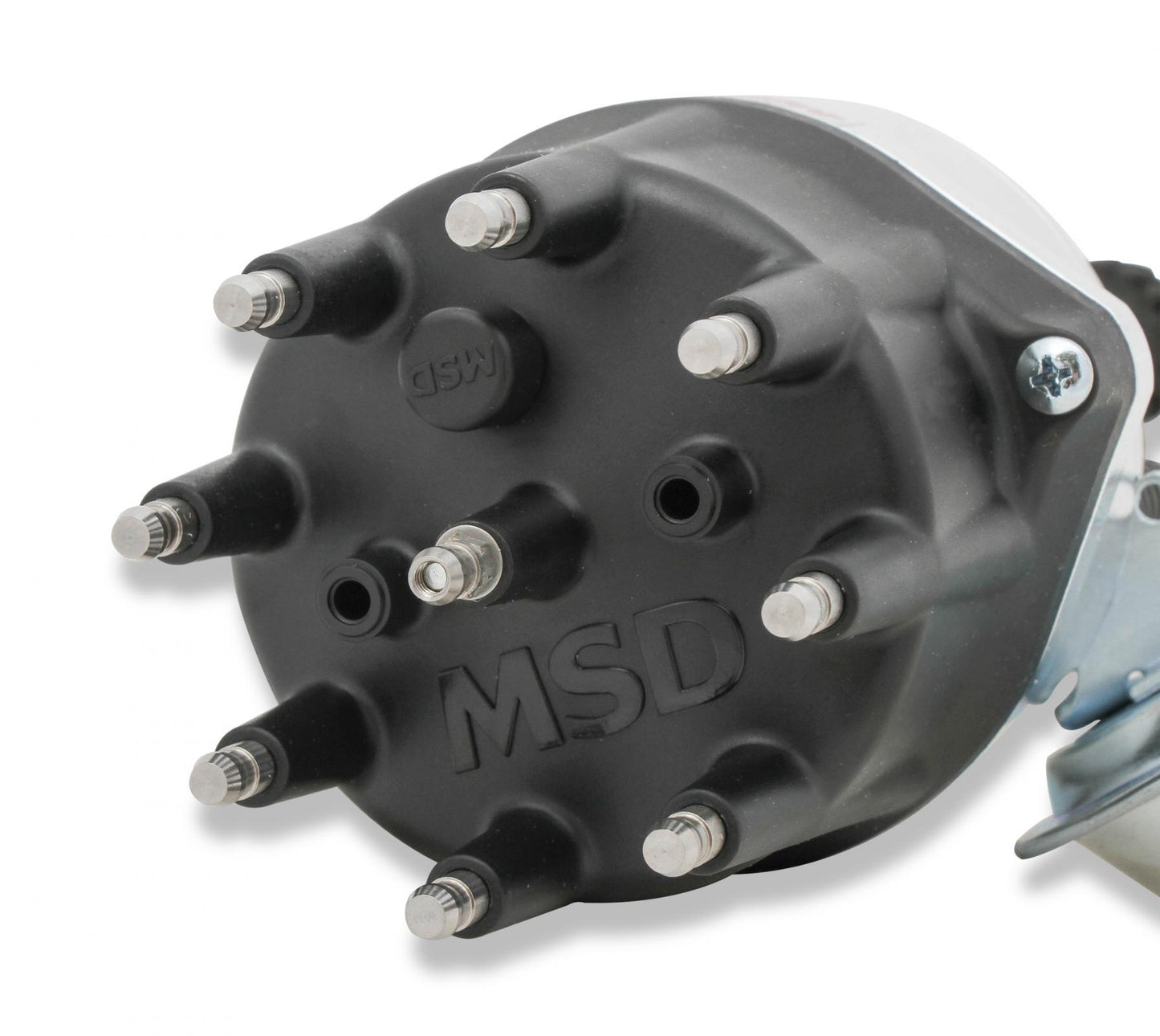 Ford 289/302 Ready-To-Run Distributor, Black Cap Ready-To-Run Distributors Include A Built-In Module. No Control Required. Includes An Iron Gear And A Rev Limiter MSD Ignition-2
