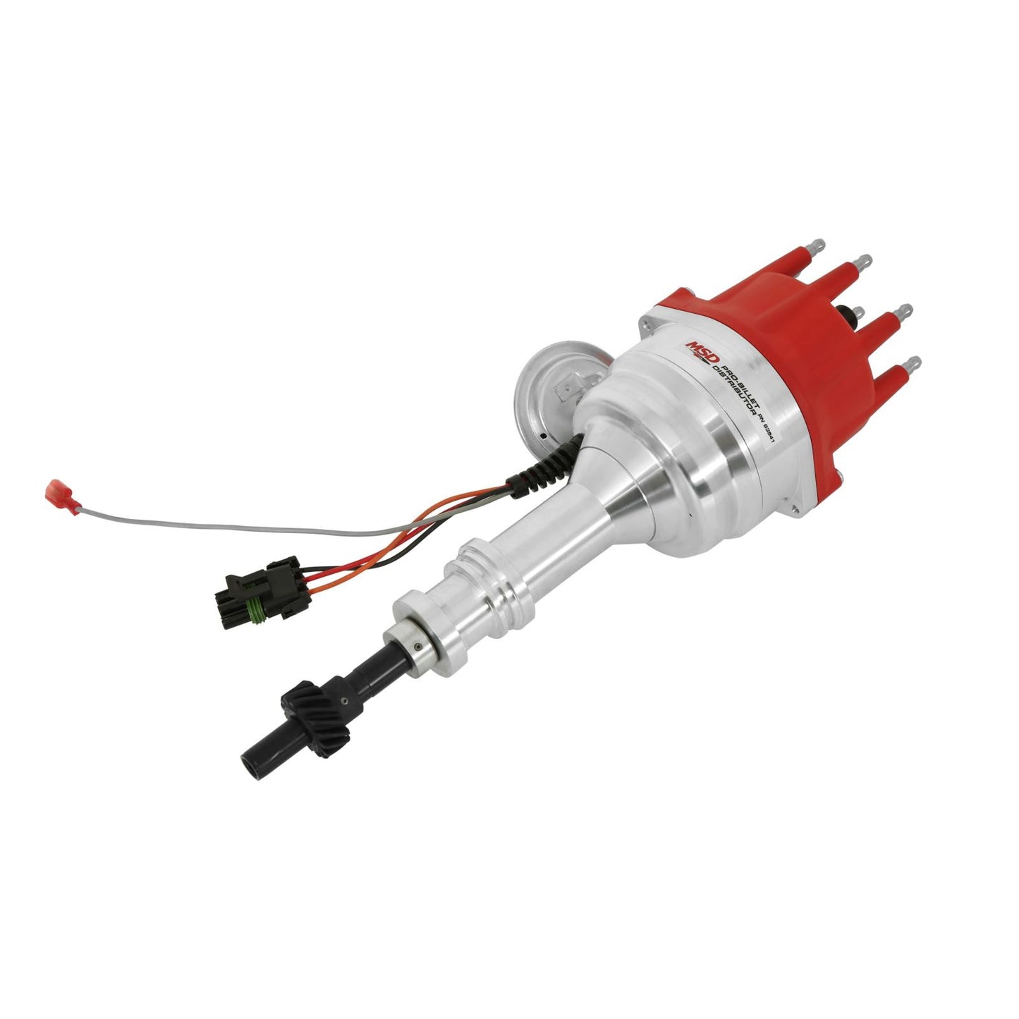 Ford 351W Ready-To-Run Pro-Billet Distributor Steel Gear Ready-To-Run Distributors Include A Built-In Module. No Control Required. Includes An Steel Gear And A Rev Limiter MSD Ignition-2