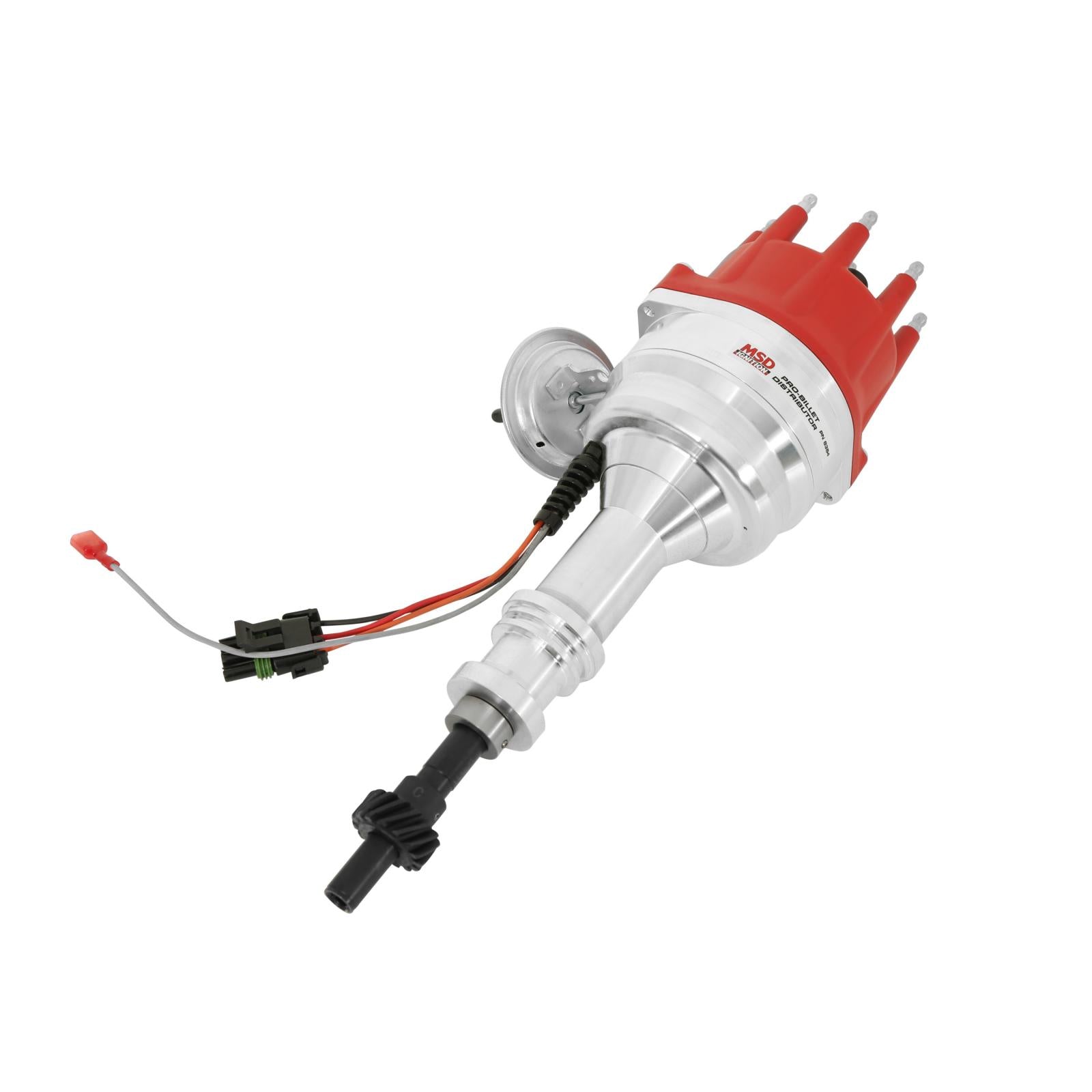 Ford 351W Ready-To-Run Pro-Billet Distributor Ready-To-Run Distributors Include A Built-In Module. No Control Required. Includes An Iron Gear And A Rev Limiter MSD Ignition-2