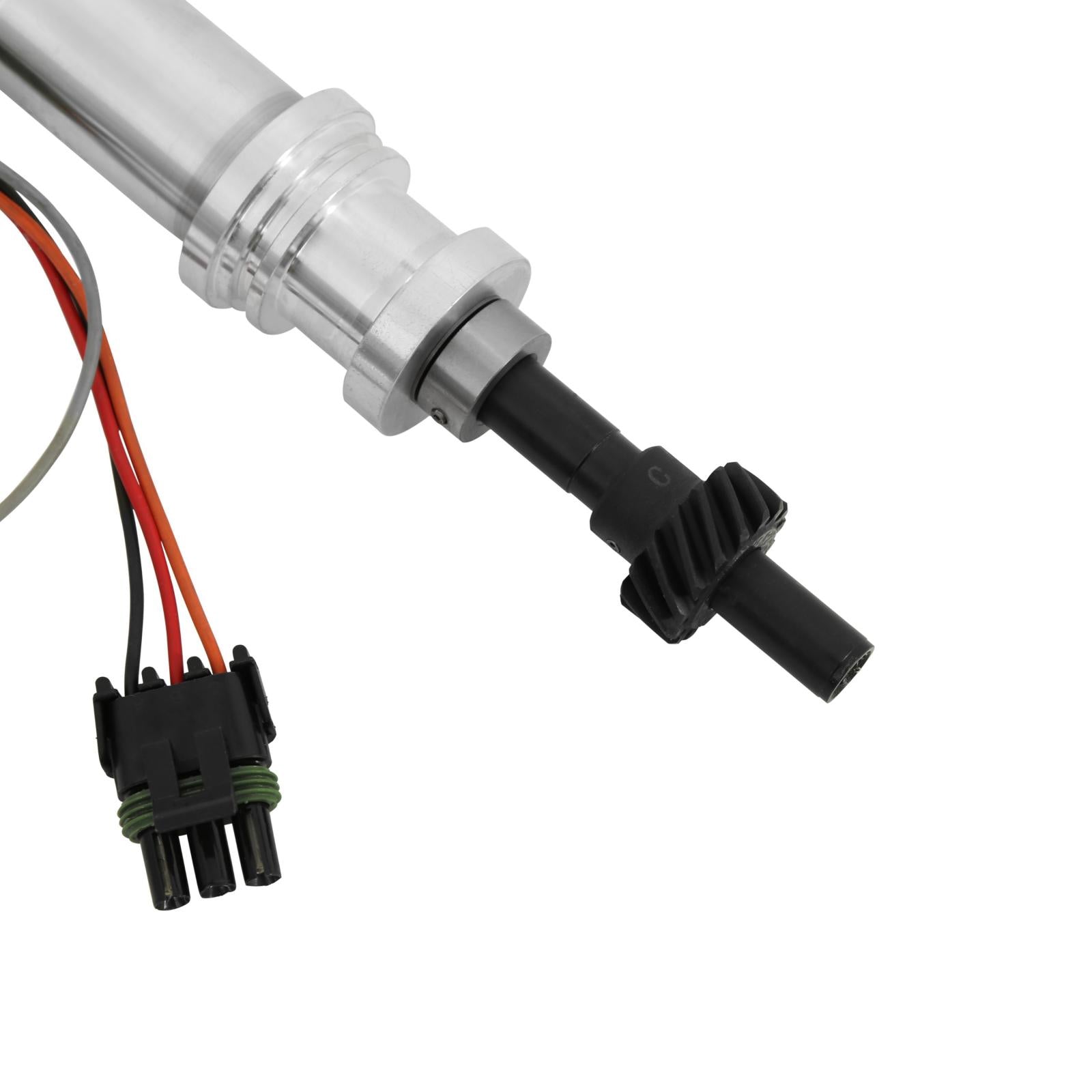 Ford 351W Ready-To-Run Pro-Billet Distributor Ready-To-Run Distributors Include A Built-In Module. No Control Required. Includes An Iron Gear And A Rev Limiter MSD Ignition-3
