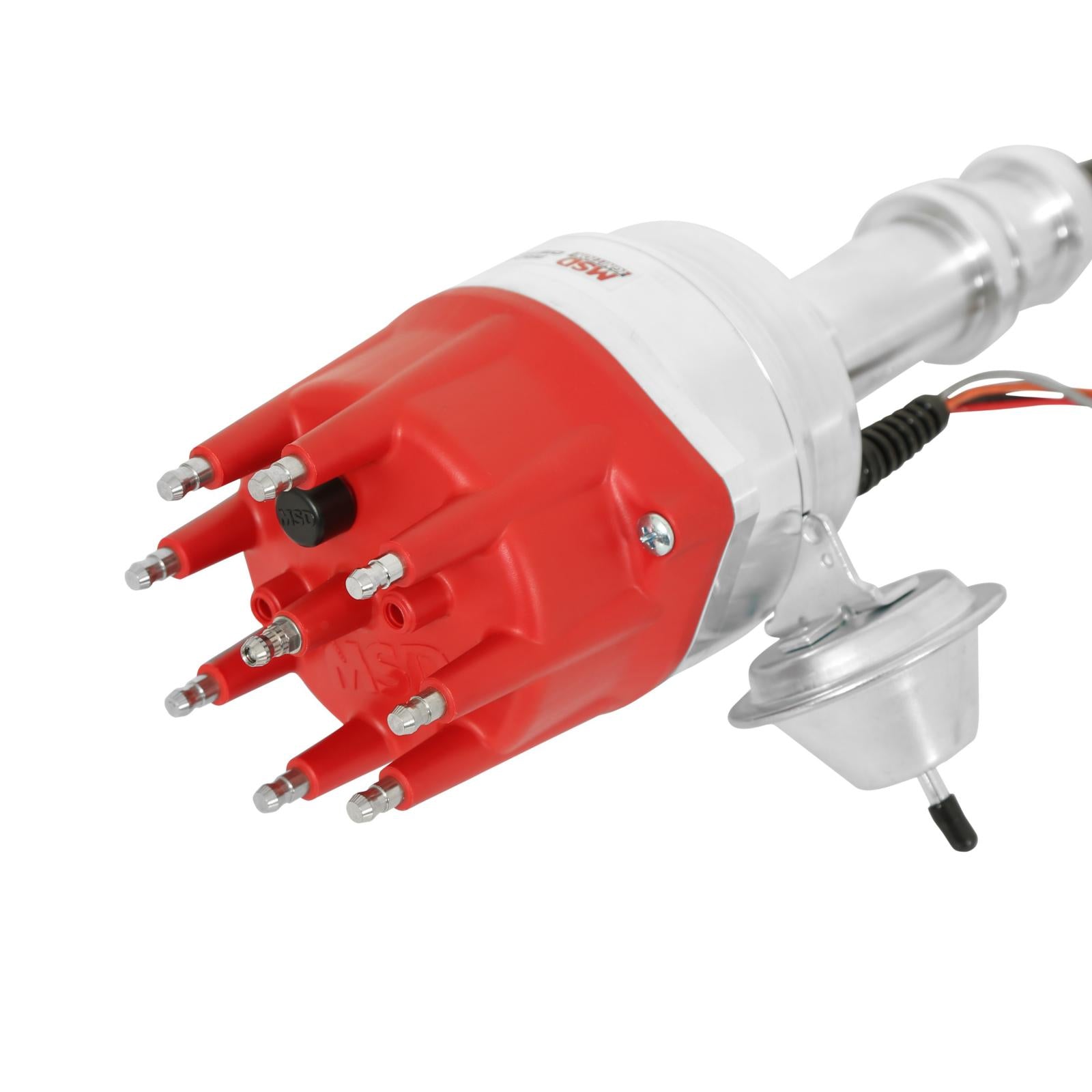 Ford 351W Ready-To-Run Pro-Billet Distributor Ready-To-Run Distributors Include A Built-In Module. No Control Required. Includes An Iron Gear And A Rev Limiter MSD Ignition-4