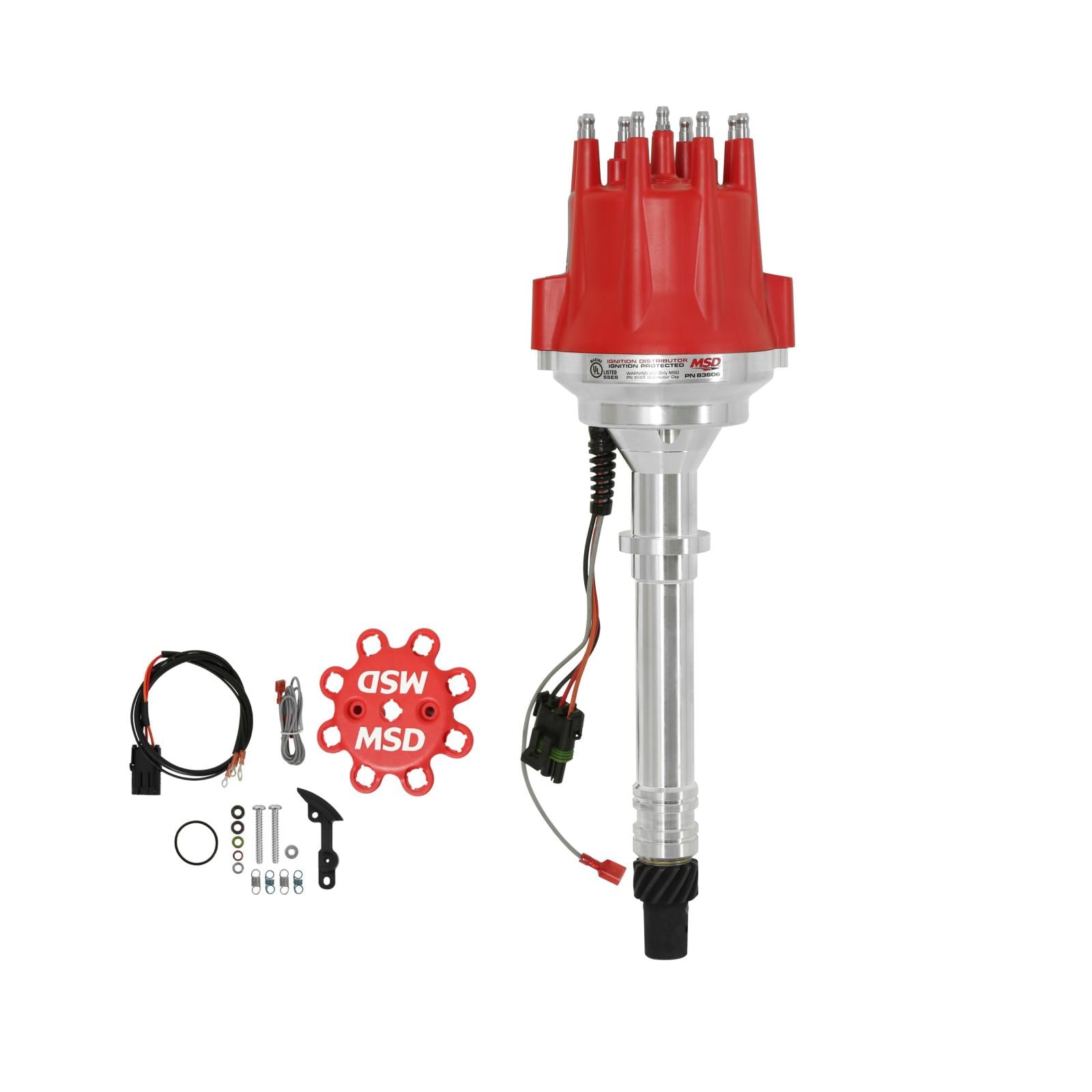 Chevy V8 Marine Ready-To-Run Distributor Ready-To-Run Distributors Include A Built-In Module. No Control Required MSD Ignition