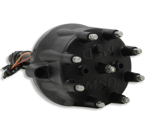 Chevy V8 Marine Ready-To-Run Distributor- Black Ready-To-Run Distributors Include A Built-In Module. No Control Required MSD Ignition-1
