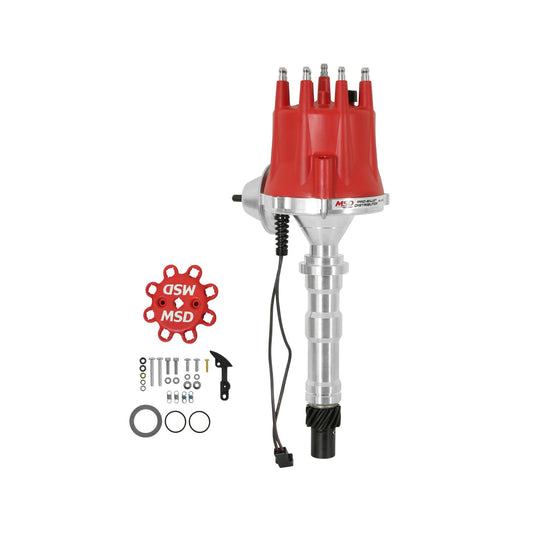 Cadillac V8 Distributor W/Vacuum Advance Fits 368, 425, 472 And 500 Cadillac V8. Must Be Used With An 6, 7 Or 8-Series . Includes Vacuum Advance MSD Ignition