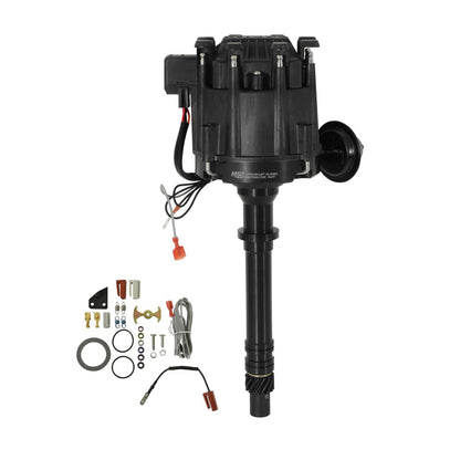 Black Pro-Billet Chevy Hei Distributor All The Performance And Benefits Of A GM Hei In A Sleek Black Package. Replaces GM Hei Distributors That Use A 4-Pin Module MSD Ignition