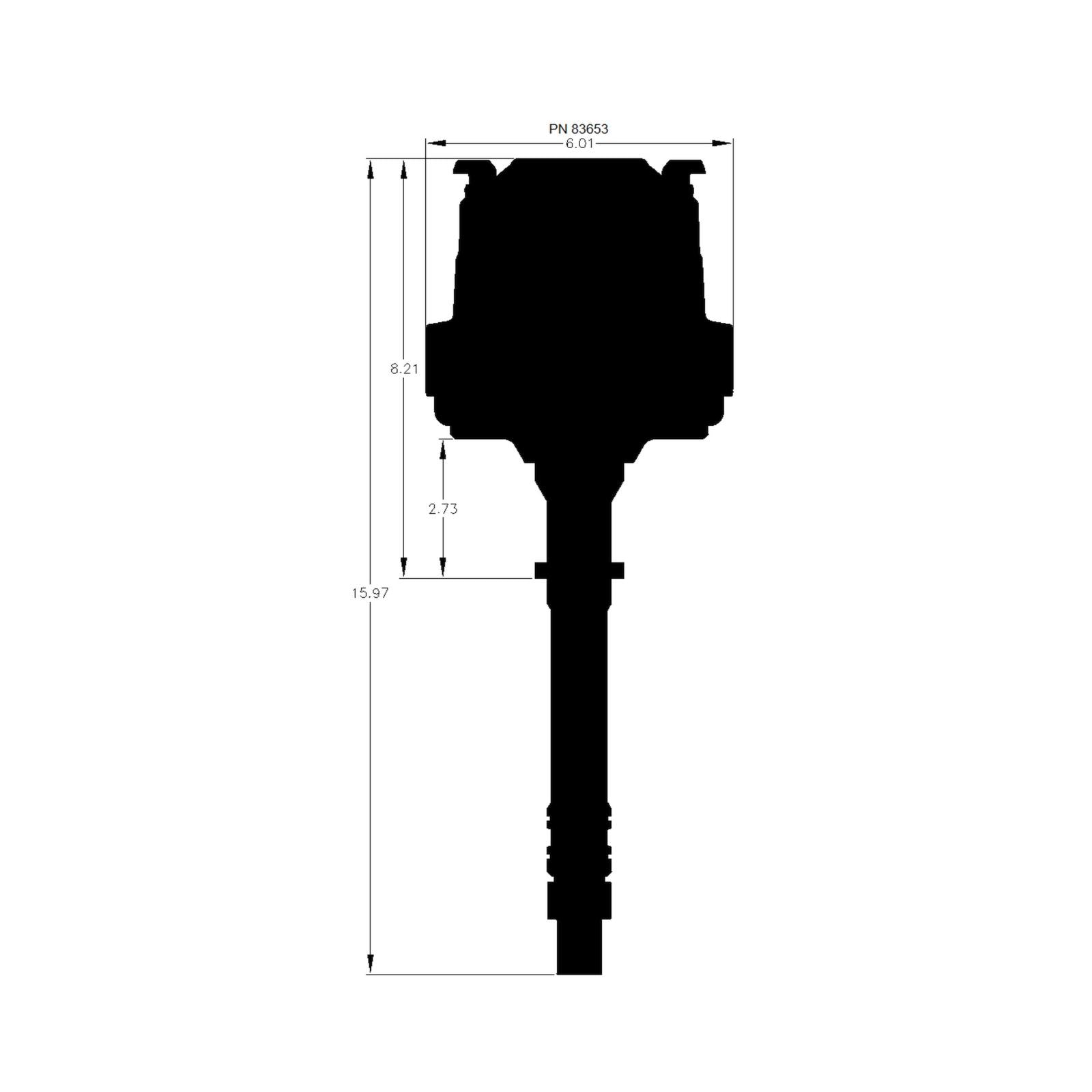 Black Pro-Billet Chevy Hei Distributor All The Performance And Benefits Of A GM Hei In A Sleek Black Package. Replaces GM Hei Distributors That Use A 4-Pin Module MSD Ignition-5