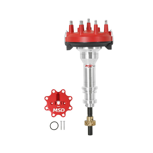Ford 351W Crank Trigger Distributor Low-Profile Racing Distributor, Must Be Used With An 6, 7 Or 8-Series And A Crank Trigger MSD Ignition