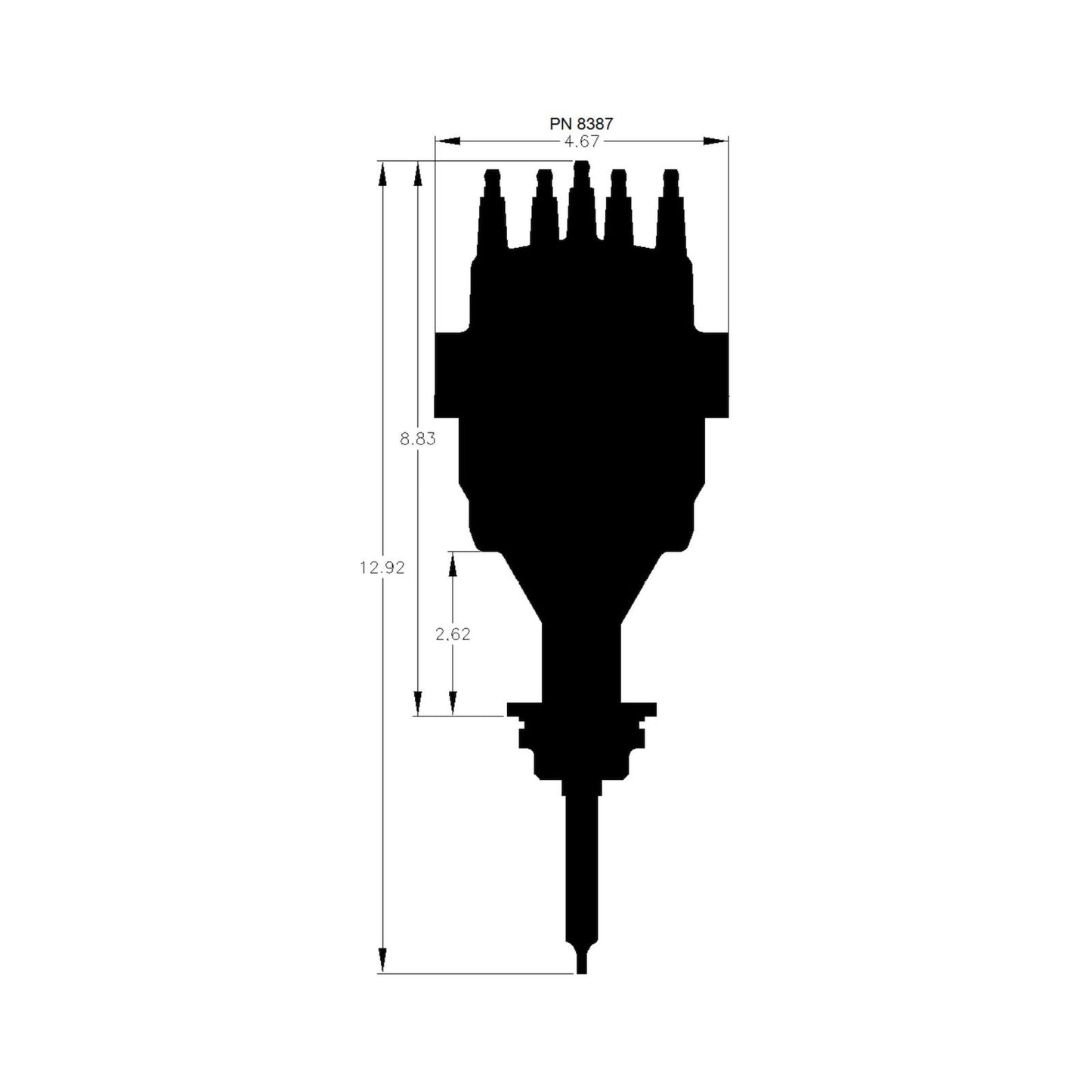 Chrysler 426-440 Ready-To-Run Distributor Fits 426, 440 Chryslers. Ready-To-Run Distributors Include A Built-In Module. No Control Required. Includes A Built-In Rev Limiter MSD Ignition-5