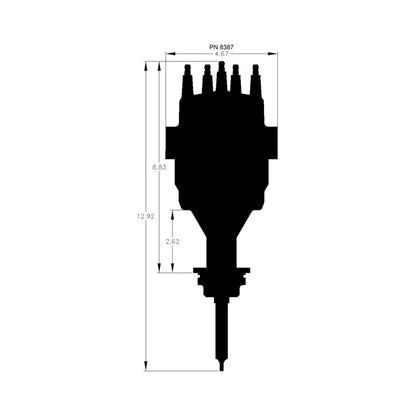 Chrysler 426-440 Ready-To-Run Distributor Fits 426, 440 Chryslers. Ready-To-Run Distributors Include A Built-In Module. No Control Required. Includes A Built-In Rev Limiter MSD Ignition-5
