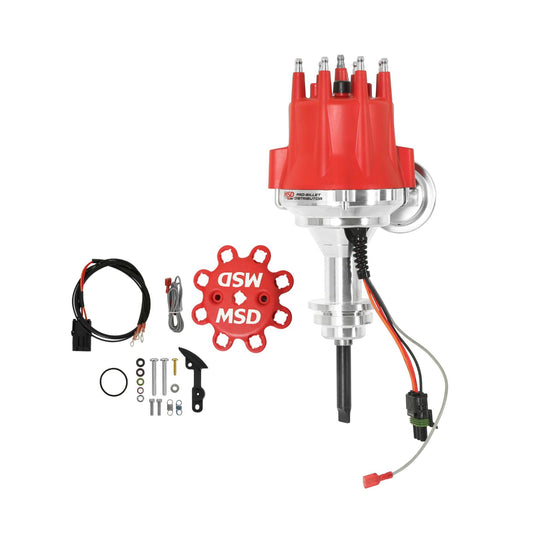 Chrysler 318-360, Ready-To-Run Distributor Fits 273, 318, 340 And 360 Small Block Chryslers. Ready-To-Run Distributors Include A Built-In Module. No Control Required. Includes A Built-In Rev Limiter MSD Ignition