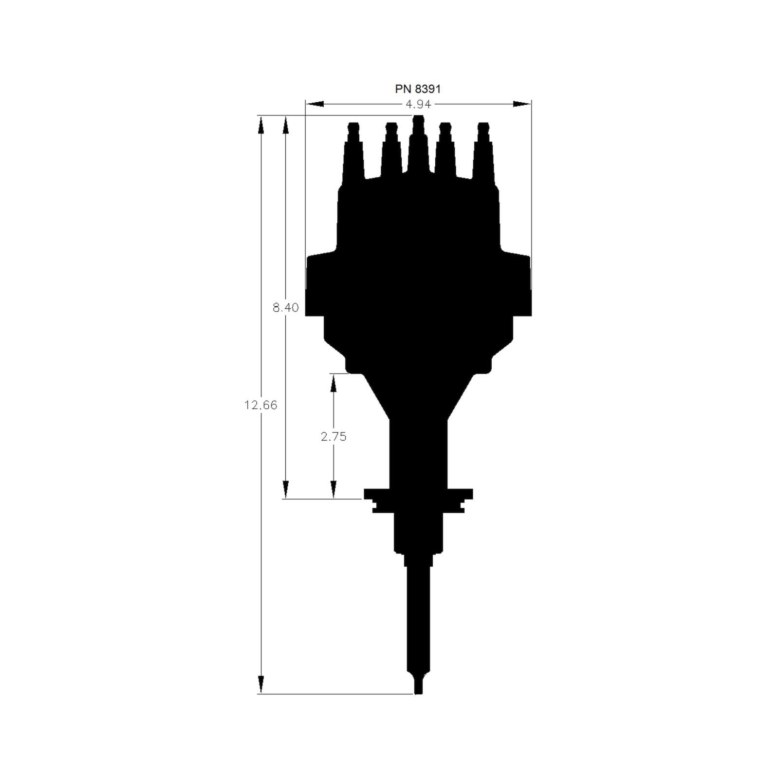 Early Hemi Chrysler 331 Ready-To-Run Distributor Fits Early Hemi Engines 331, 354. Ready-To-Run Distributors Include A Built-In Module. No Control Required. Includes A Built-In Rev Limiter MSD Ignition-5