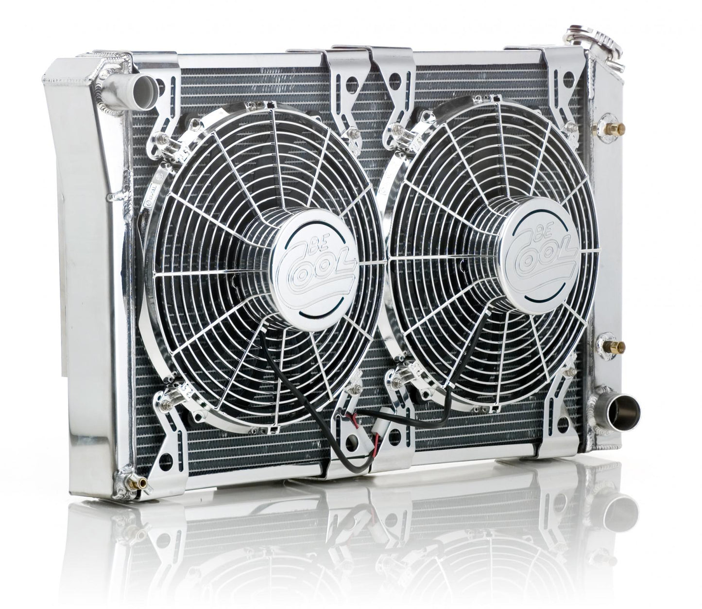 67-72 Chevrolet Truck Radiator Module for GM w/Auto Trans Factory-Fit Polished Finish Show and Go Radiator Be Cool