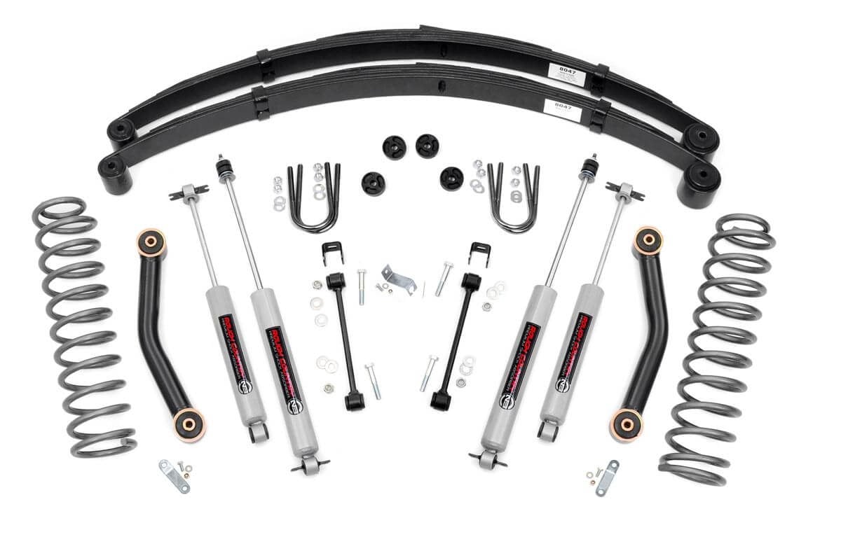 4.5 Inch Lift Kit | RR springs | Jeep Cherokee XJ 2WD/4WD (1984-2001) Rough Country