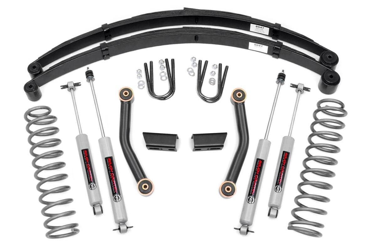 3 Inch Lift Kit | Series II | RR Springs | Jeep Cherokee XJ 2WD/4WD (84-01) Rough Country