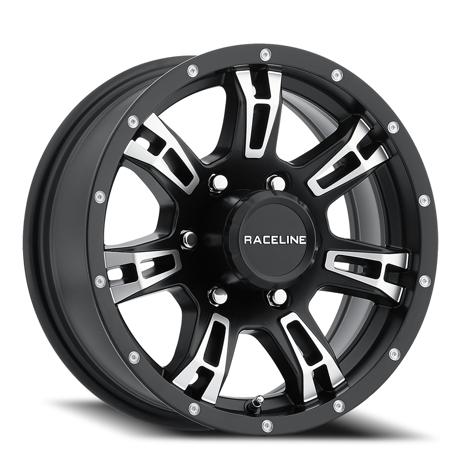 Raceline Wheels Aluminum Wheels 16x6 Arsenal Trailer 840 Matte Black Machined Face Raceline Wheels