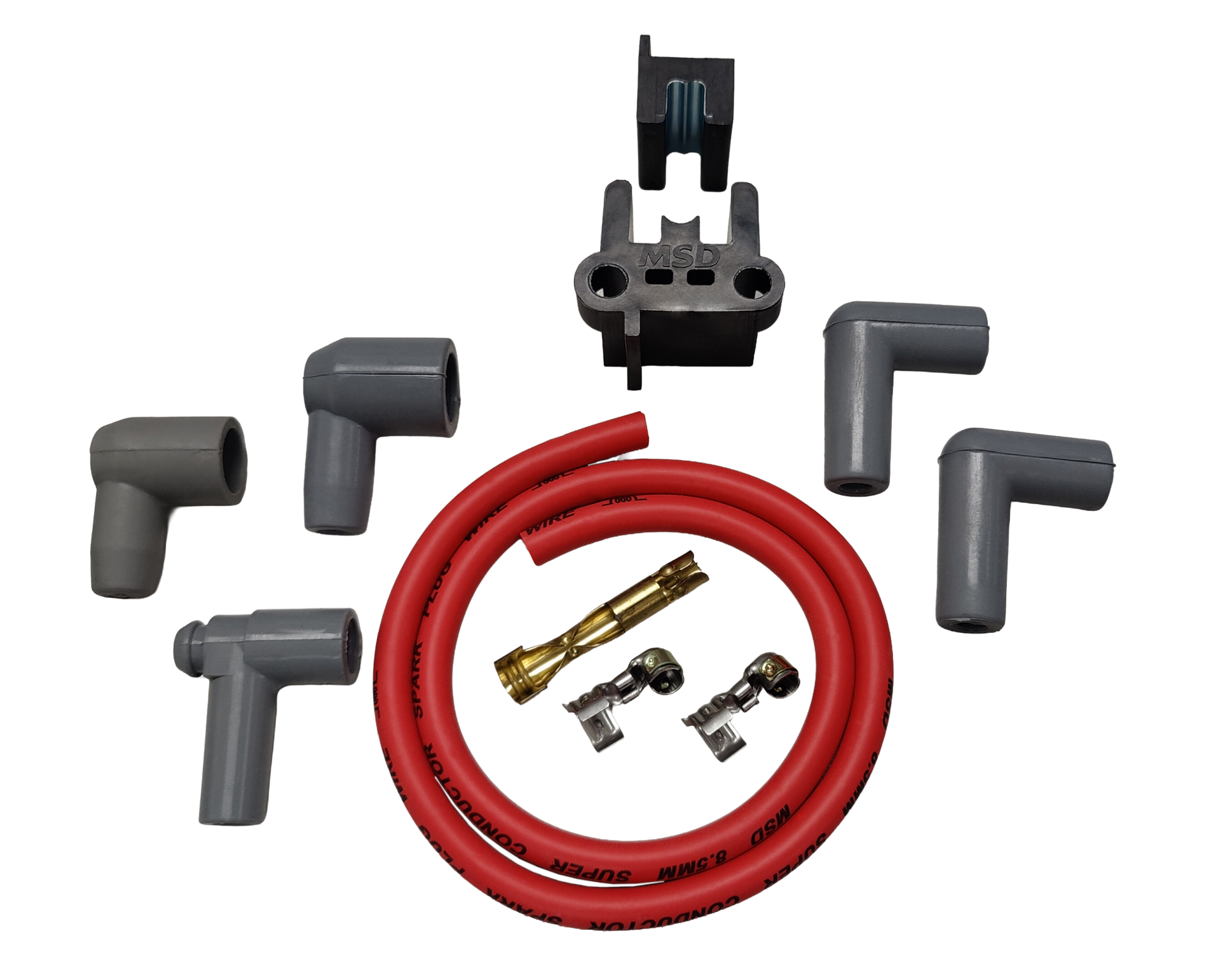 Universal Coil Wire 8.5Mm Super Conductor Black 24In Universal Hei Super Conductor 8.5Mm Universal Coil Wire 24In Hei 90 Degree MSD Ignition