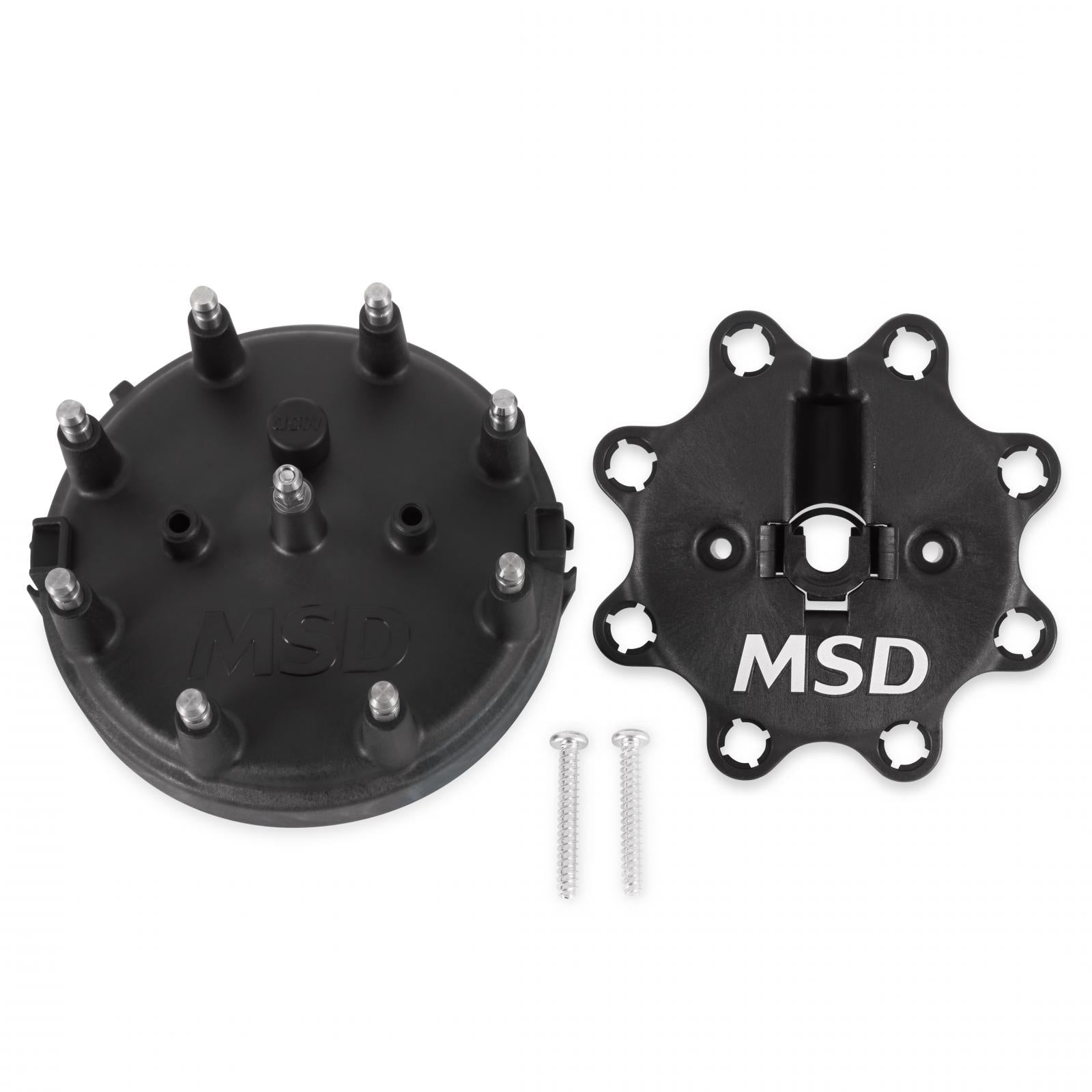 Distributor Cap Ford Hei Black 1972-1997 Ford V8 255/302/351/400/460Ci MSD Ignition