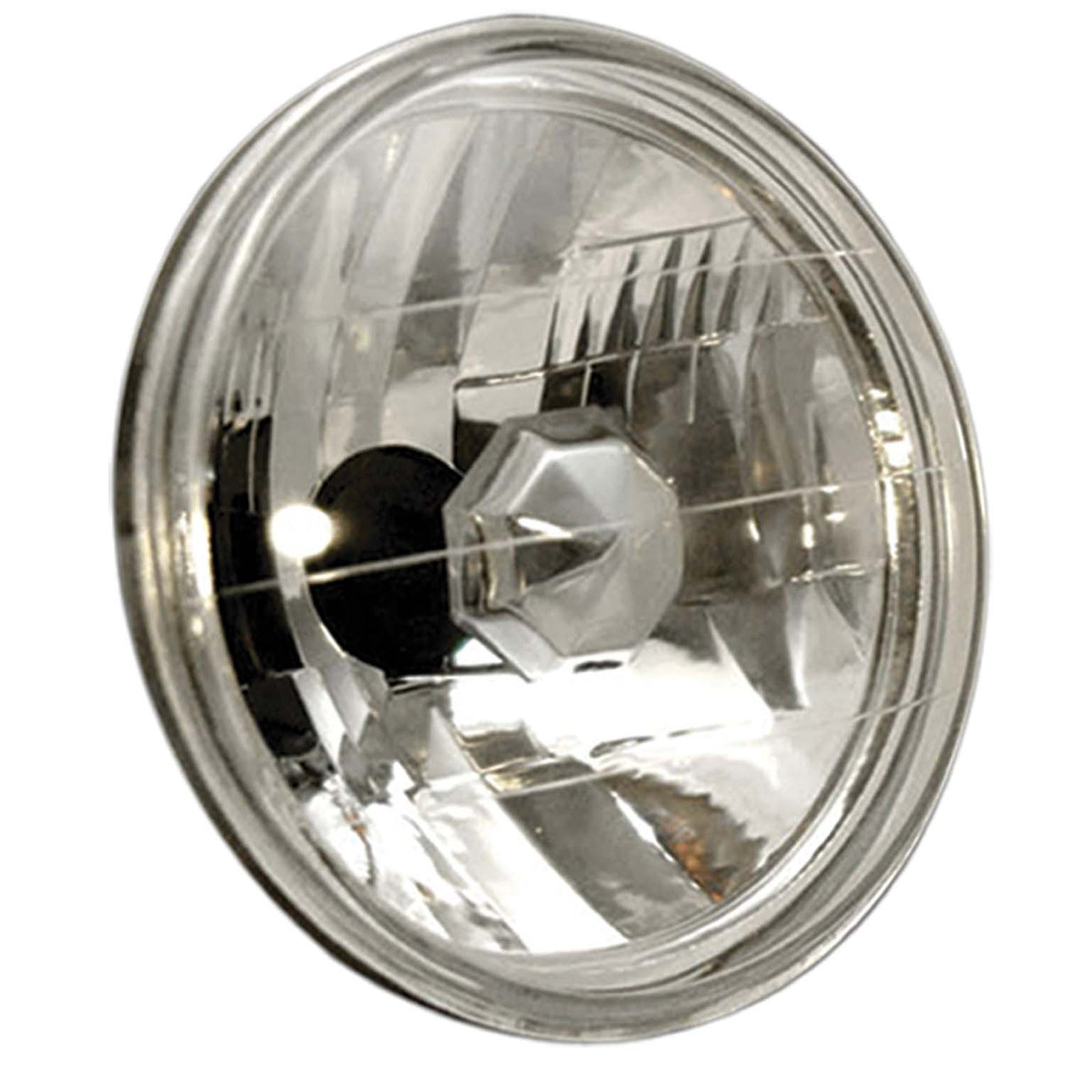 Universal Halogen Headlight Replacement Incl. Removable H4 Halogen Bulb Round Replaces 7 Inch H4 Sealed Beam Unit Plugs Into Oe Harness Sold Individually AnzoUSA