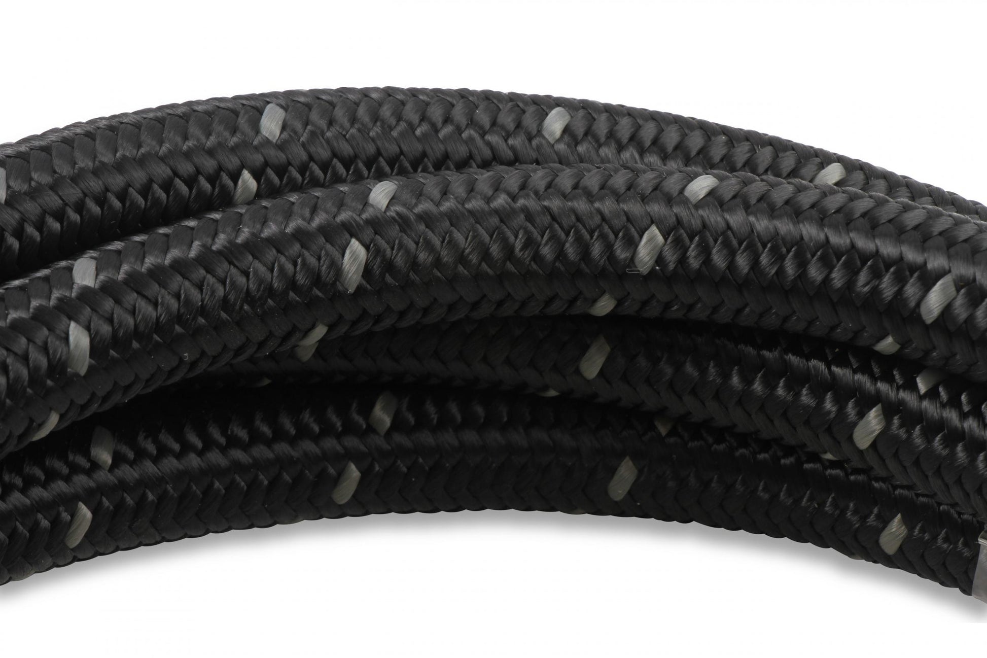 Black Nylon Braided Hose 6 AN Black Nylon Braided AN Hose Mr Gasket-5