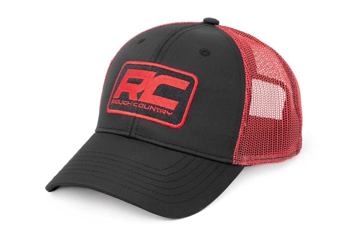 Rough Country Rough Country Mesh Hat Black & Red Rough Country